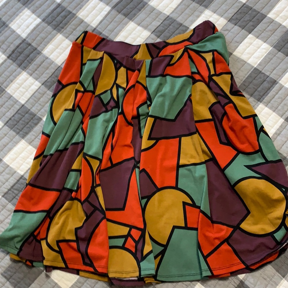 Abstract Lola LuLaRoe Skirt